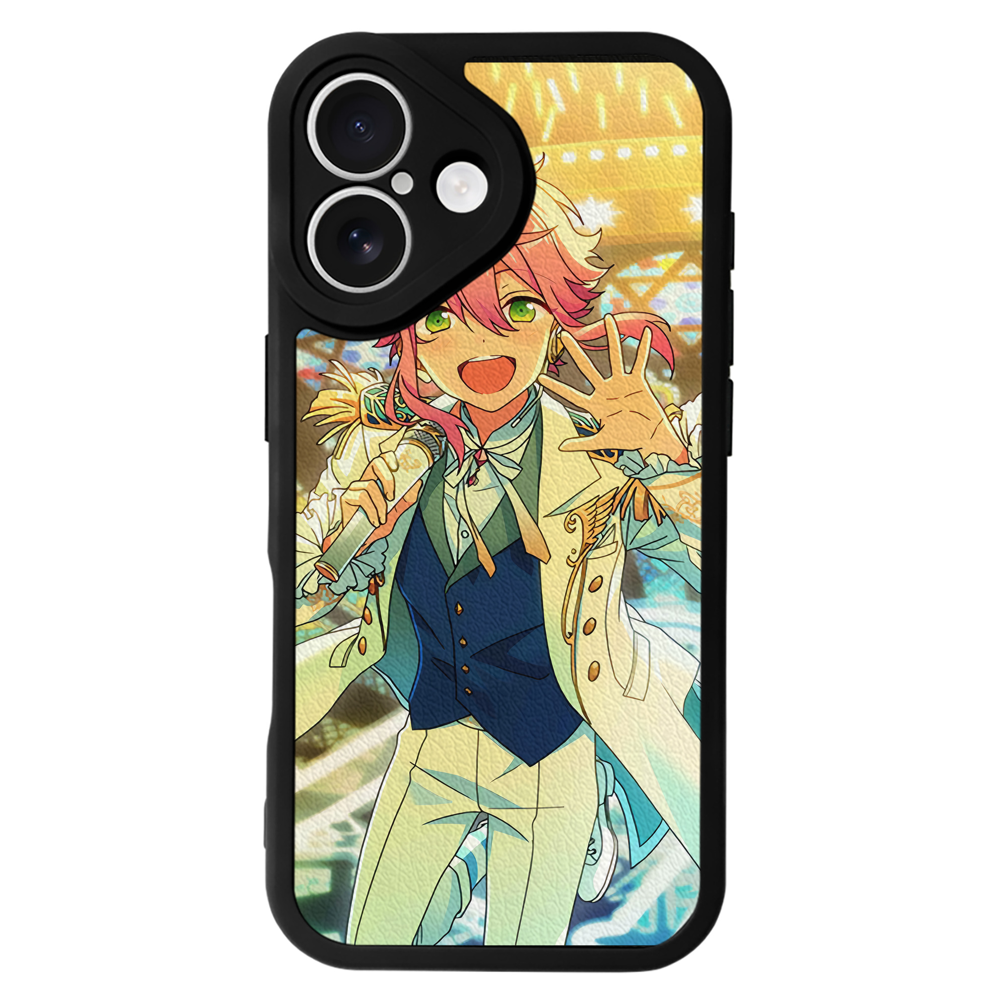 （画像用） あんさんぶるスターズ! Ensemble Stars 【iPhone 16シリーズ対応】シリコンスマホケース（レザー調） 材質：シリコン